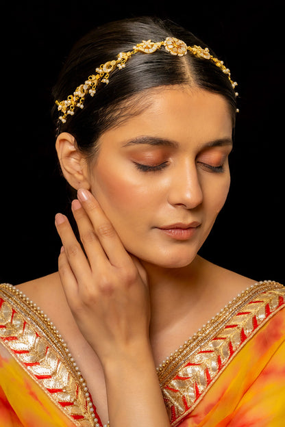 Blossom Embellished Mathapatti 