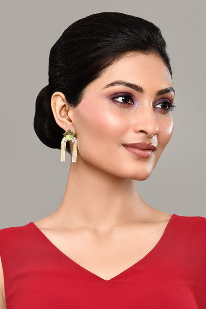 Kundan Jadau Embellished Dangler Earrings 