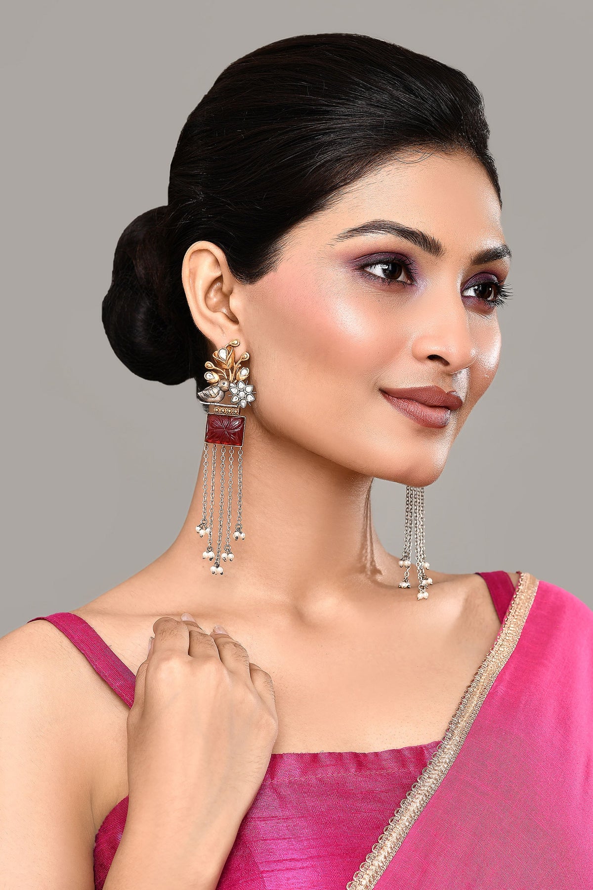 Embellished Long Earrings 