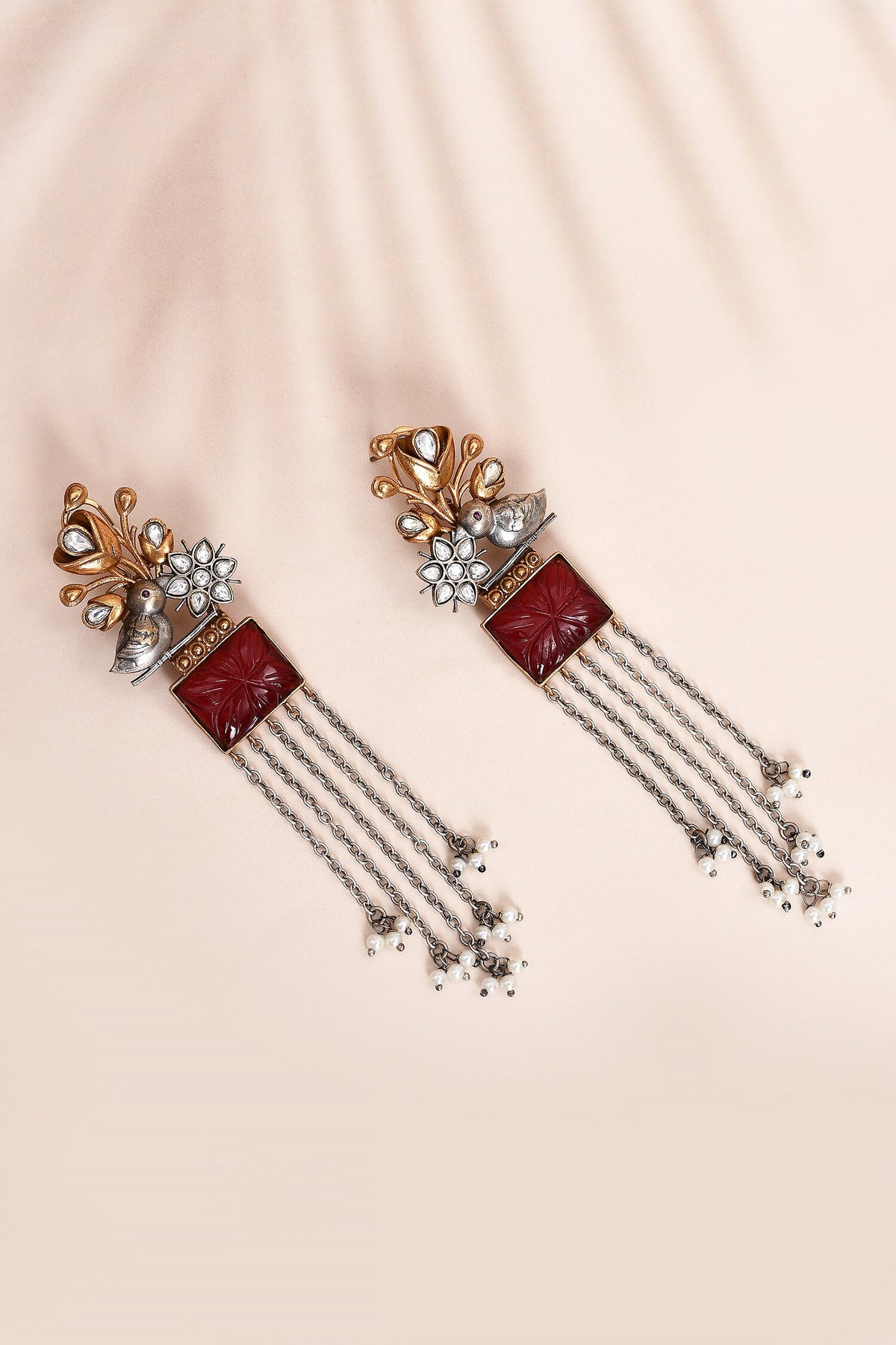 Embellished Long Earrings 