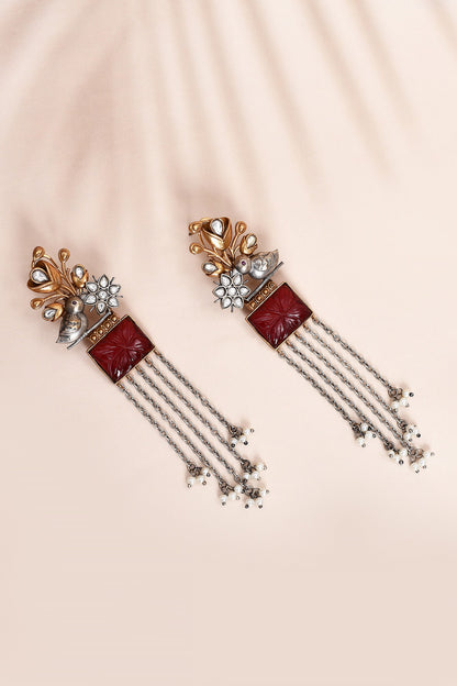 Embellished Long Earrings 
