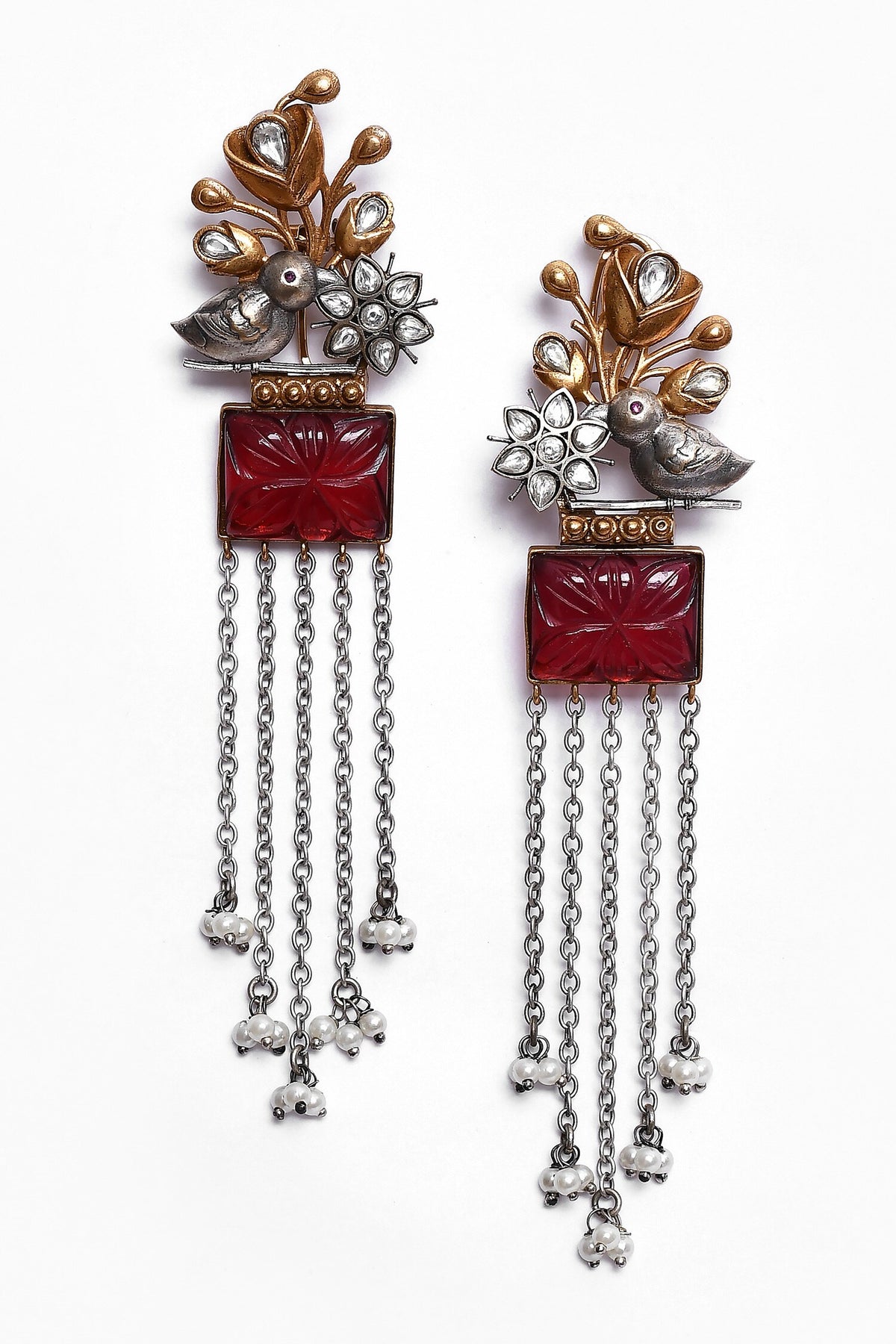 Embellished Long Earrings 