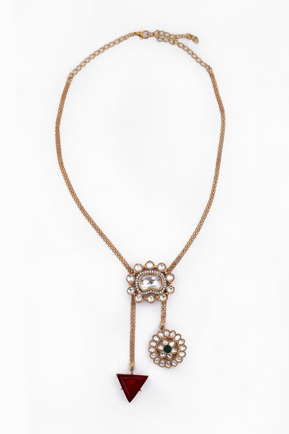 Embellished Pendant Necklace Set 