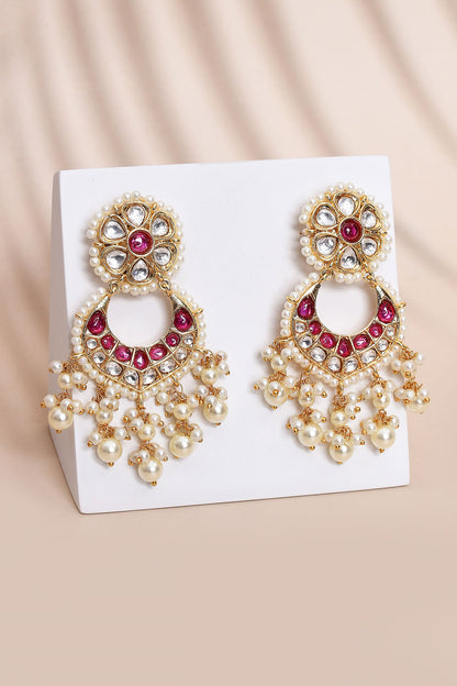 Noor Kundan Embellished Chandbalis 