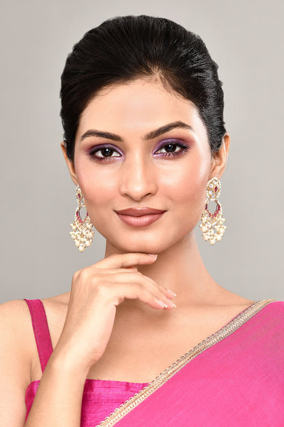 Noor Kundan Embellished Chandbalis 