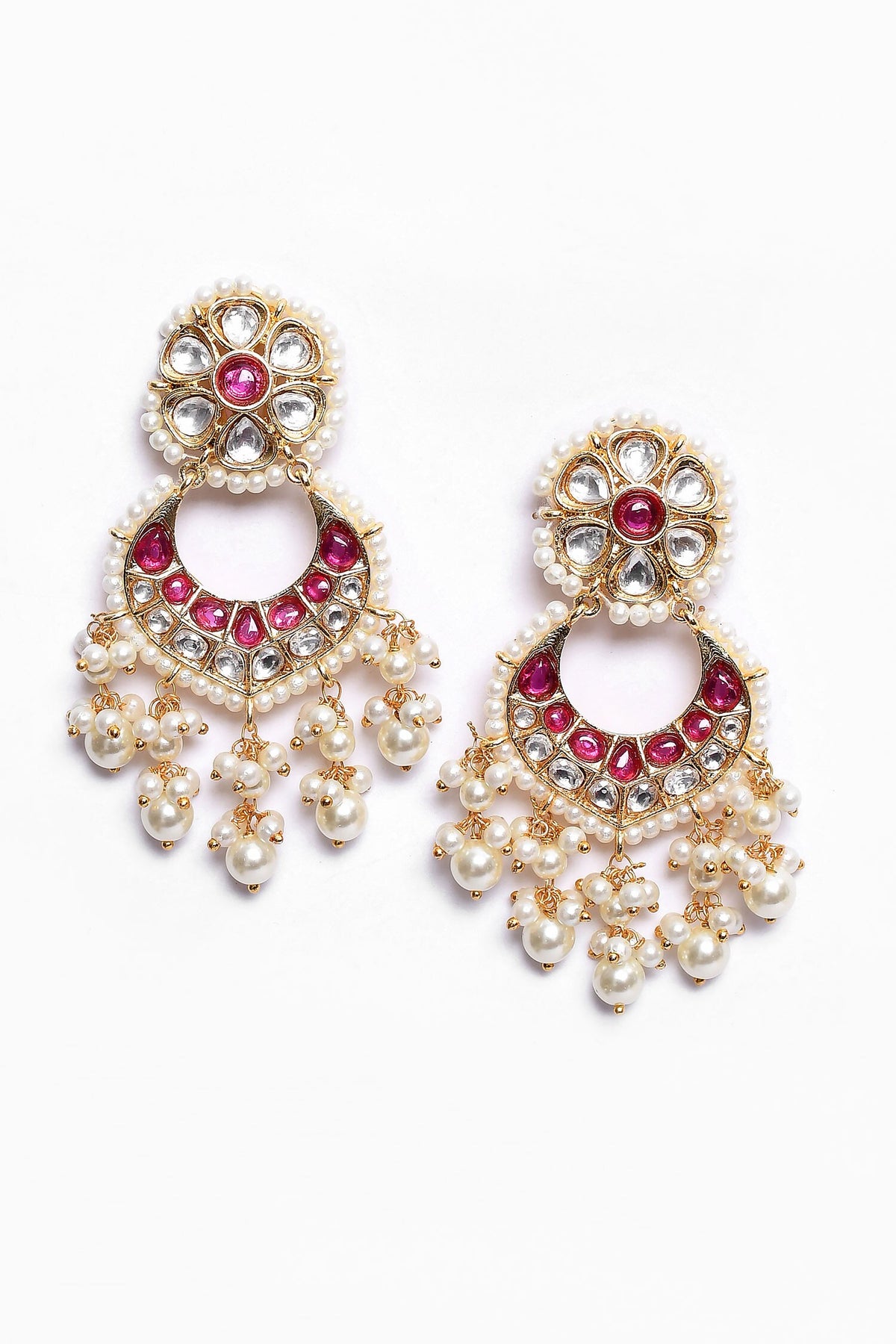 Noor Kundan Embellished Chandbalis 