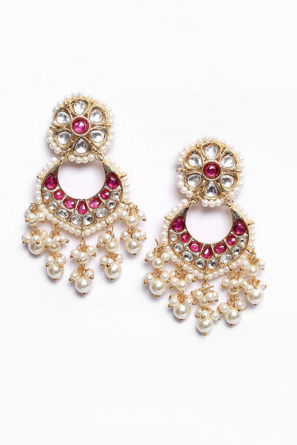 Noor Kundan Embellished Chandbalis 