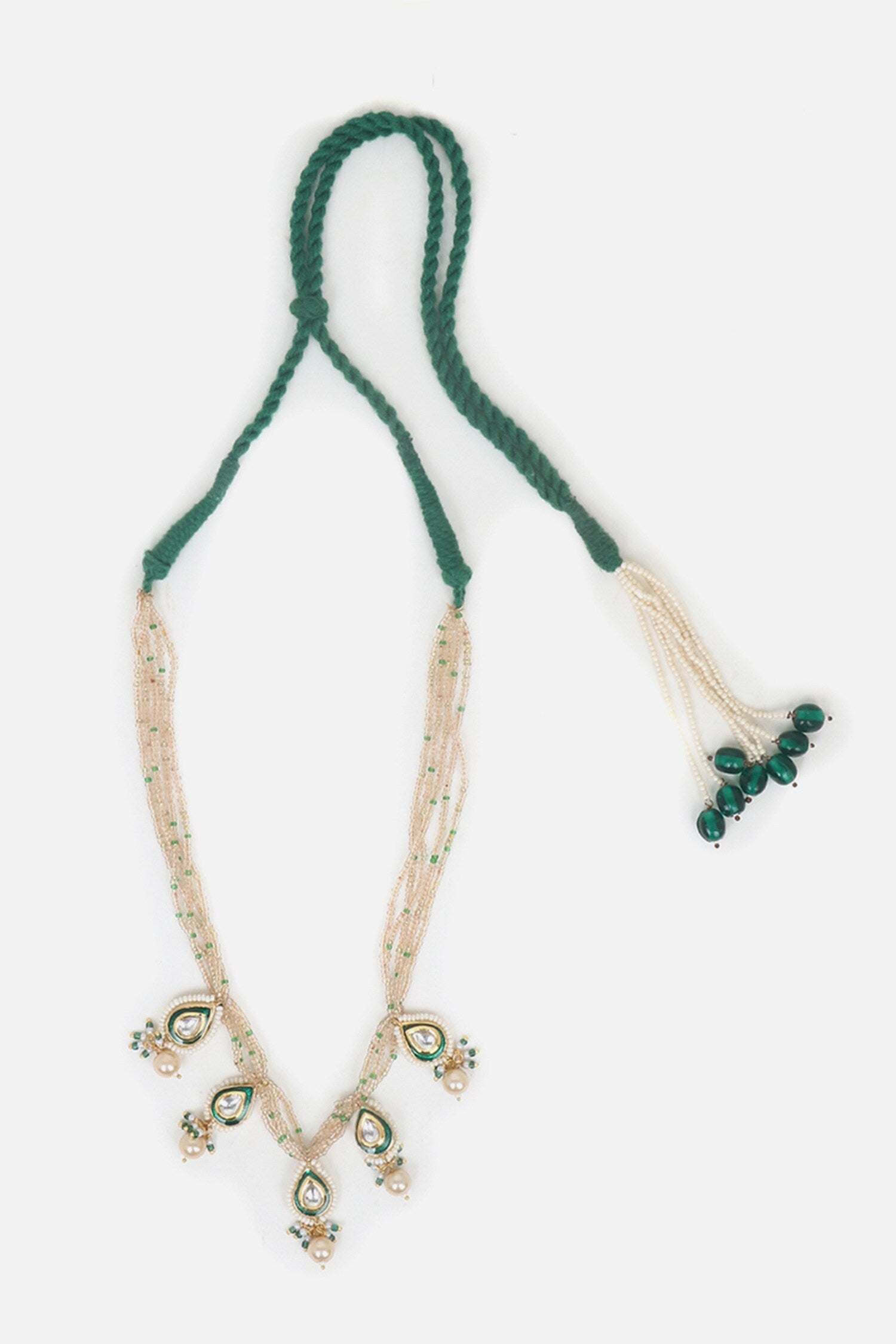 Handmade Kundan Drop Necklace 