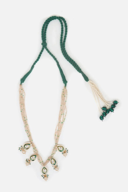 Handmade Kundan Drop Necklace 