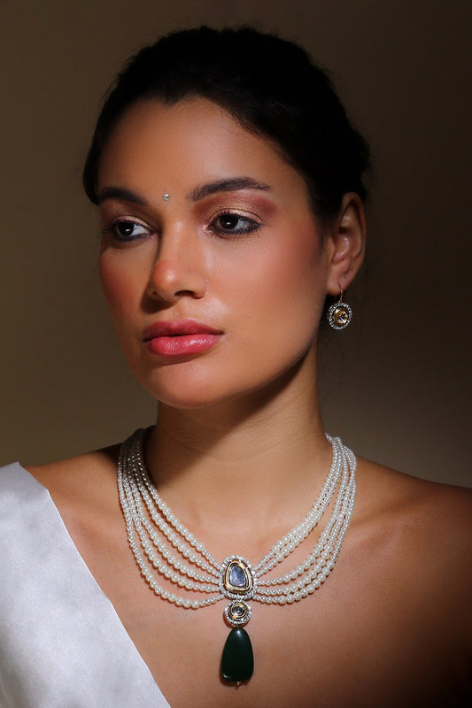 American Diamon Layered Necklace 