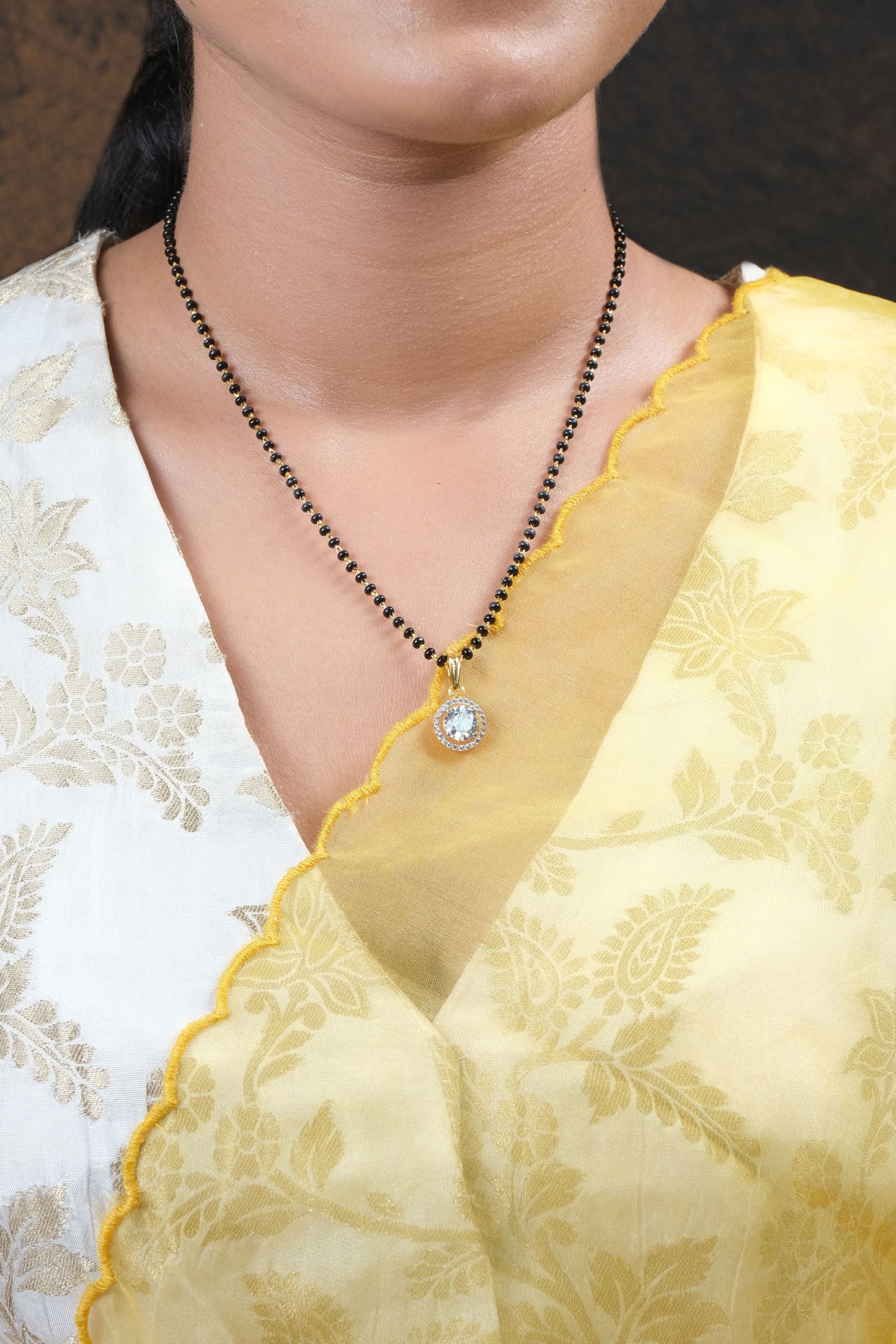 Cubic Zirconia Embellished Mangalsutra 