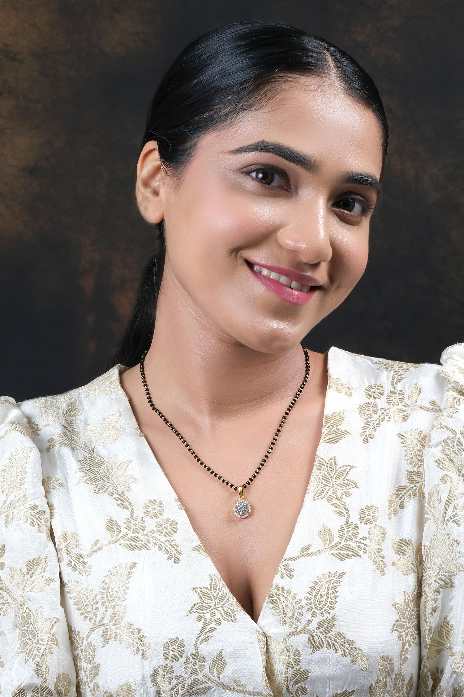 Cubic Zirconia Embellished Mangalsutra 
