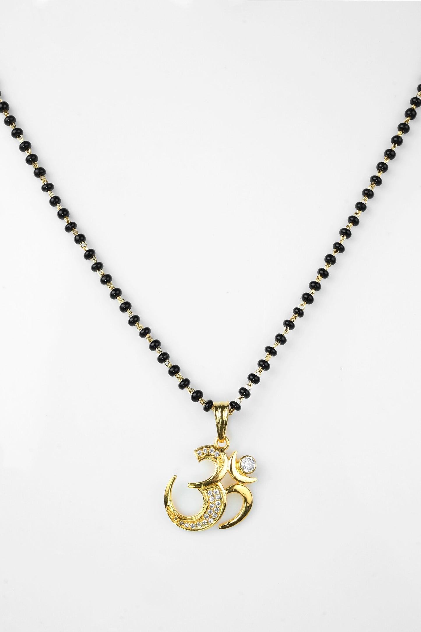 Om Carved Pendant Mangalsutra 