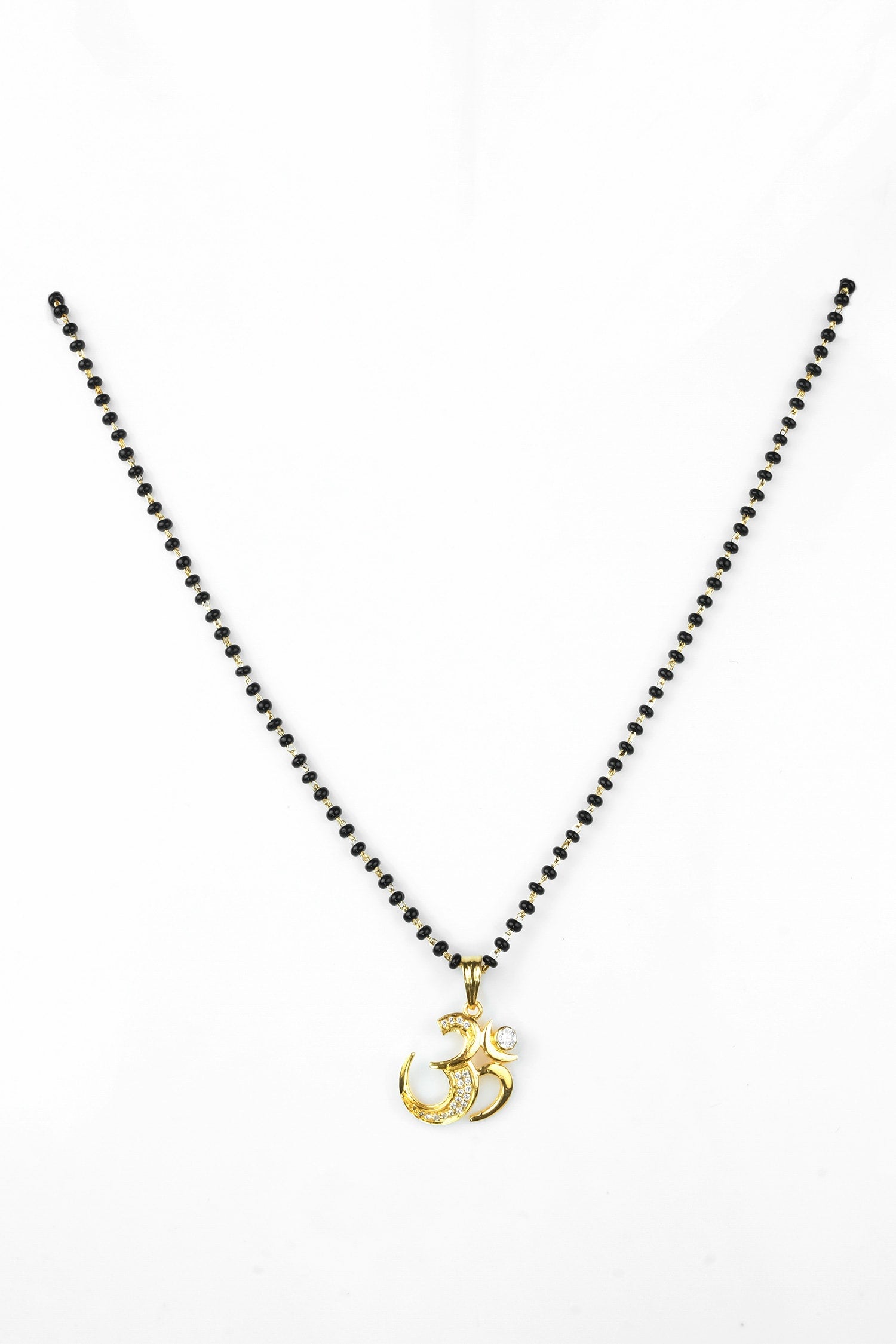 Om Carved Pendant Mangalsutra 