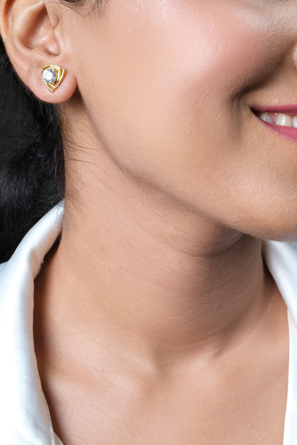 Cubic Zirconia Embellished Studs 