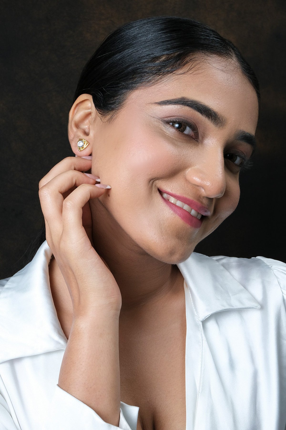 Cubic Zirconia Embellished Studs 