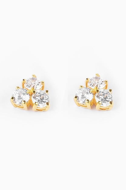 Cubic Zirconia Embellished Stud Earrings 