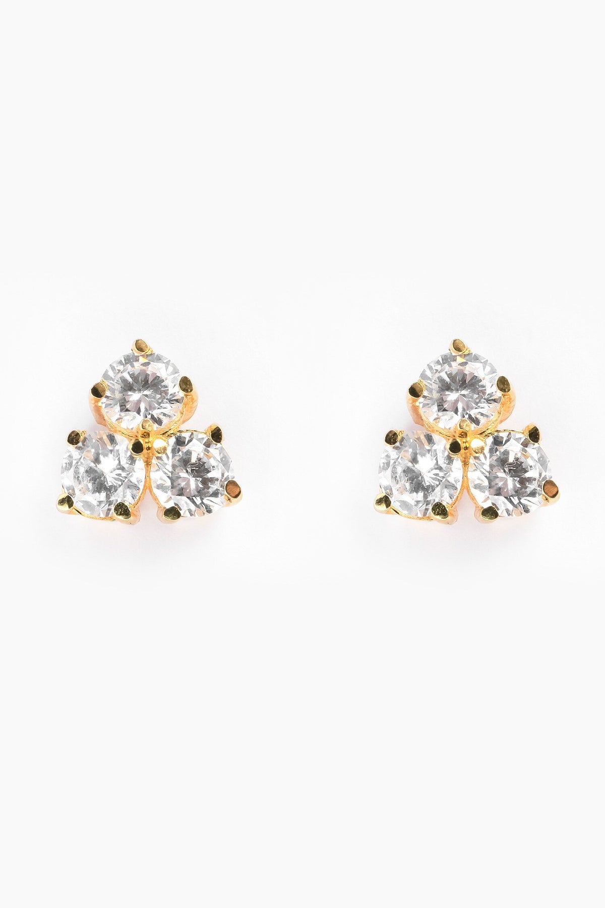 Cubic Zirconia Embellished Stud Earrings 