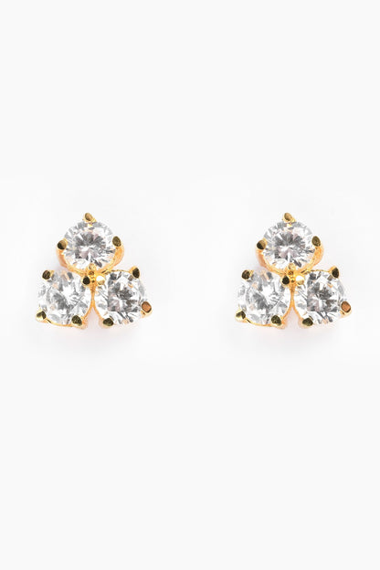 Cubic Zirconia Embellished Stud Earrings 