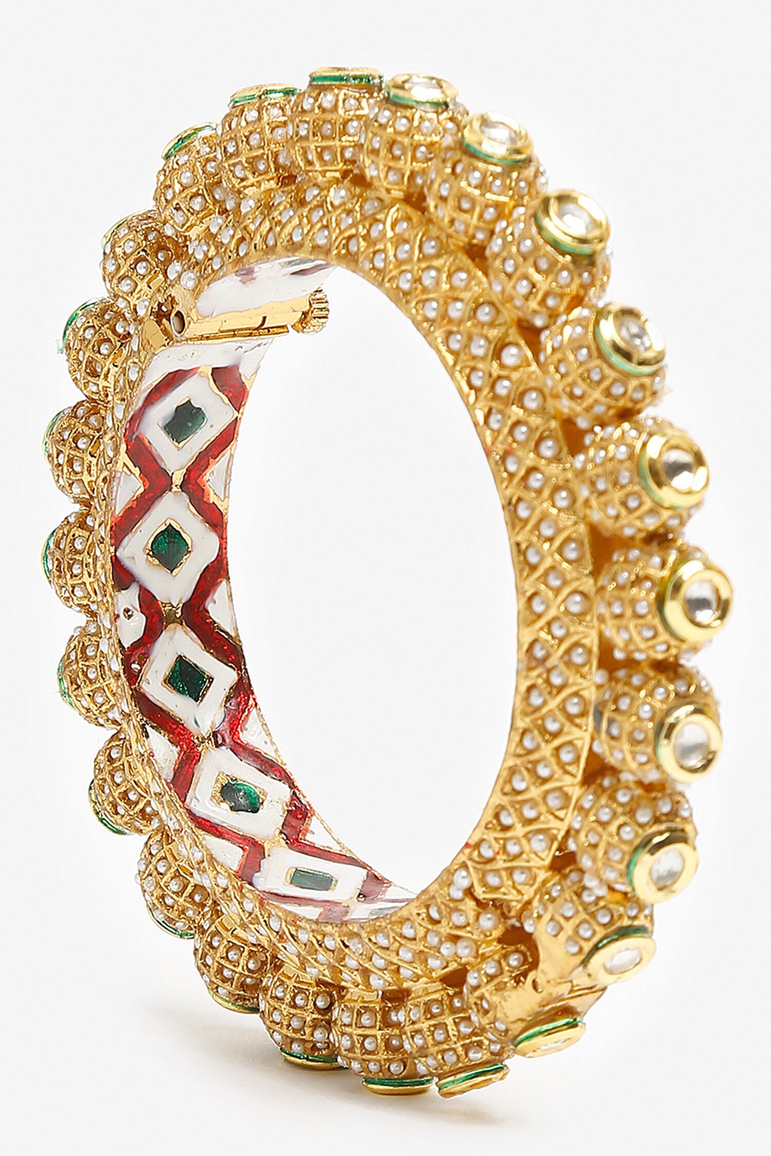 Pearl Embellished Bangle 