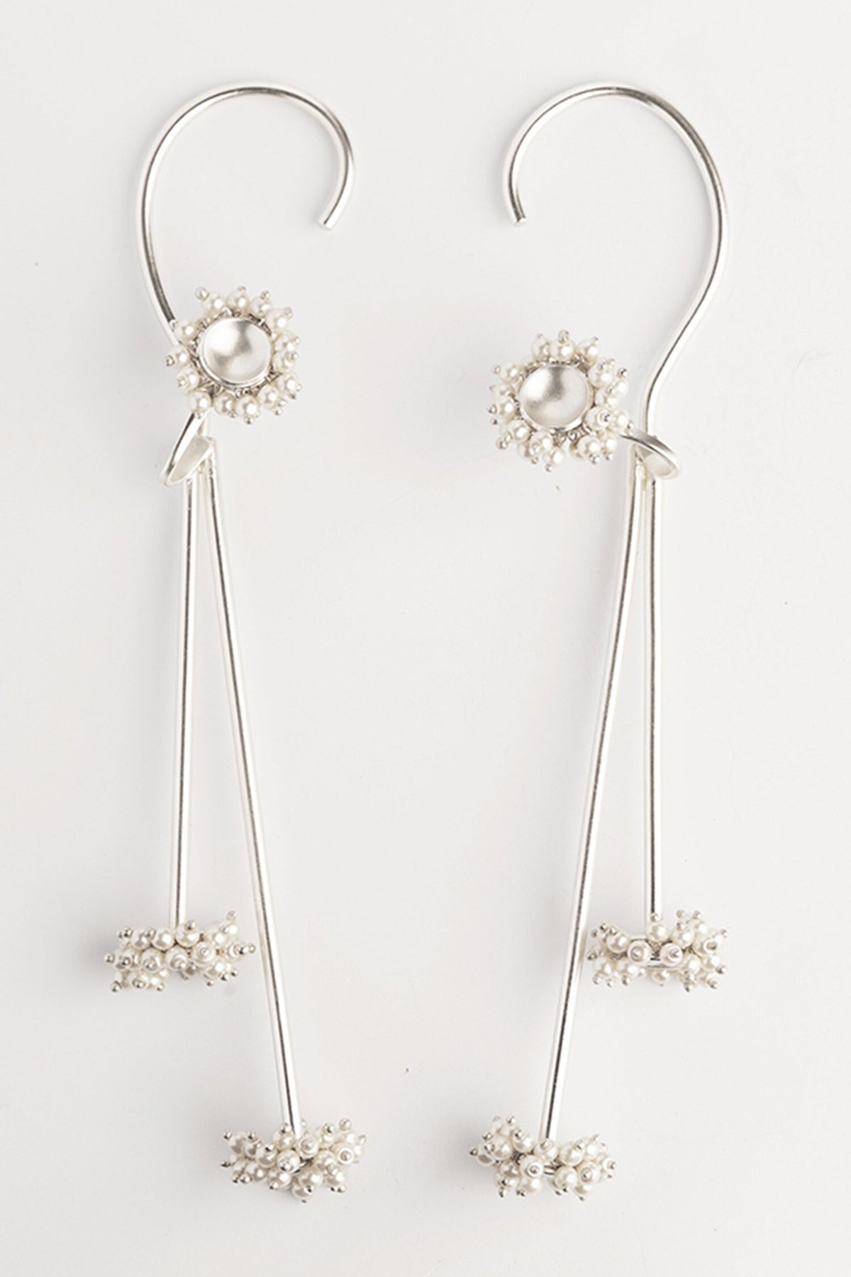 Pearl Embellished Ear Cuffs 