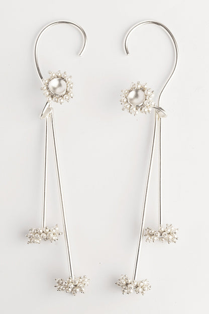Pearl Embellished Ear Cuffs 