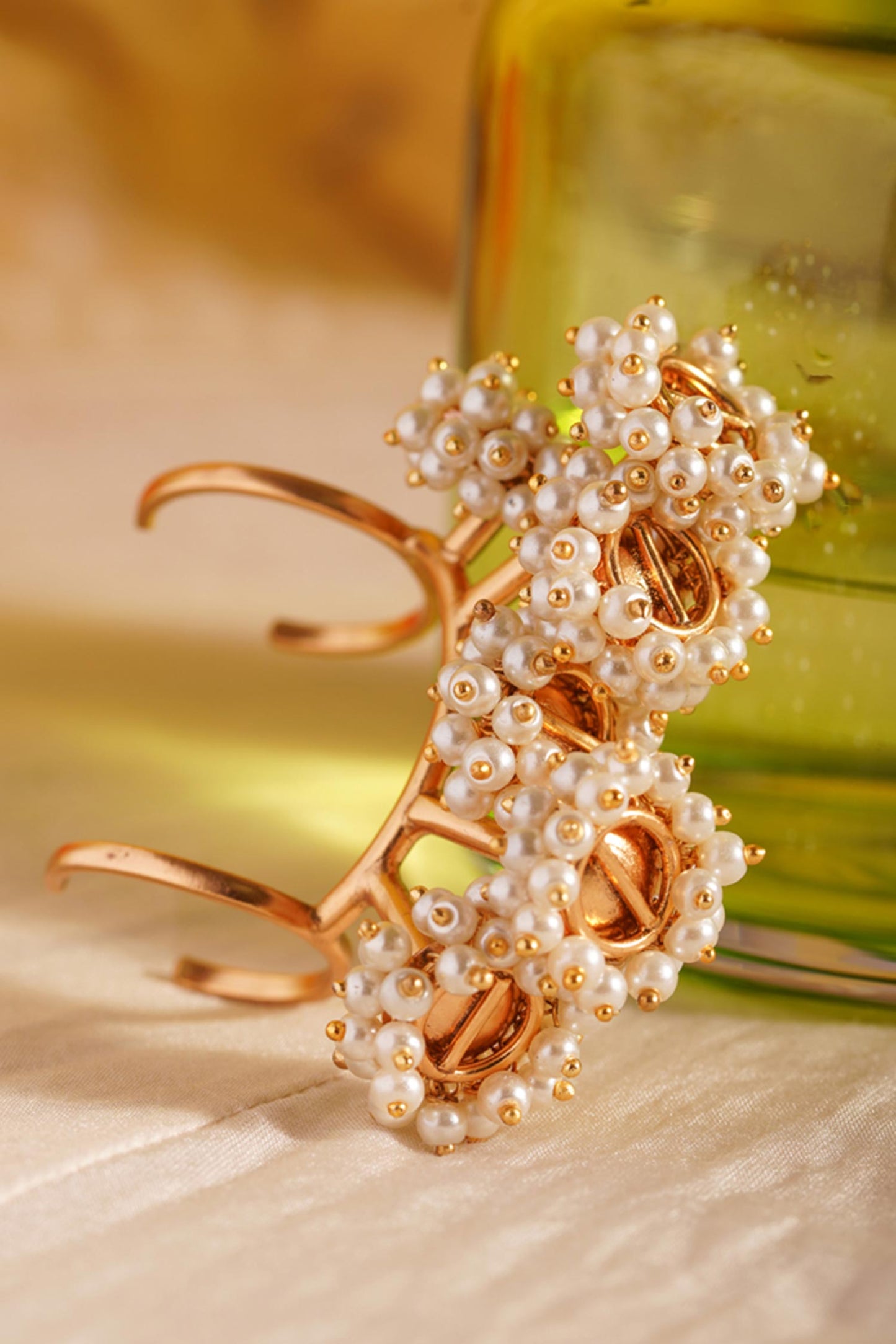 Pearls Work Multi-Finger Ring 