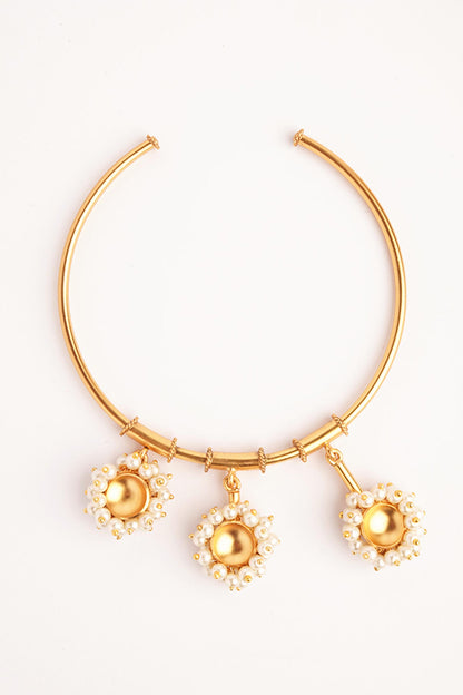 Pearls Embellished Anklet 