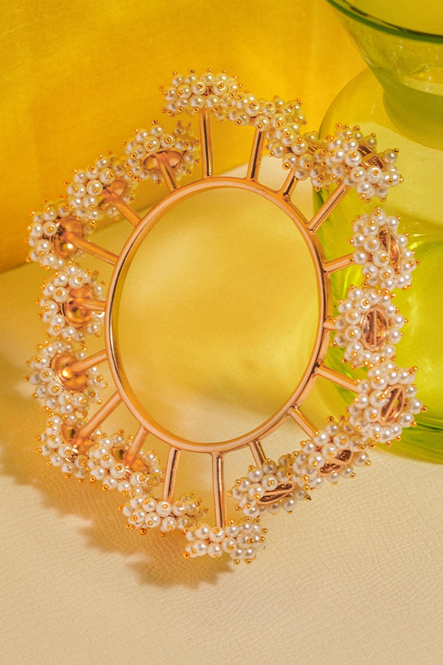 Pearls Embellished Bangle 