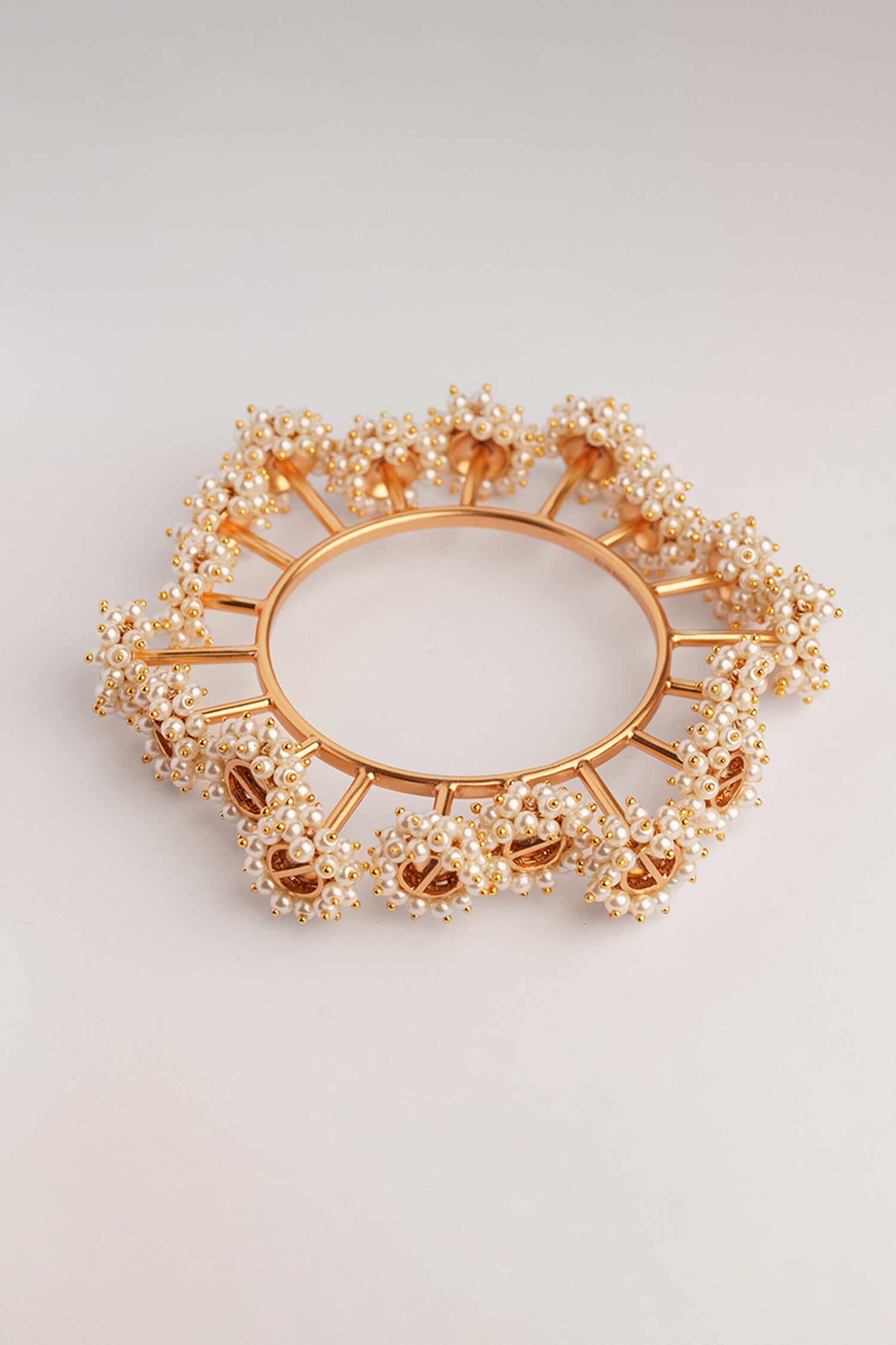 Pearls Embellished Bangle 