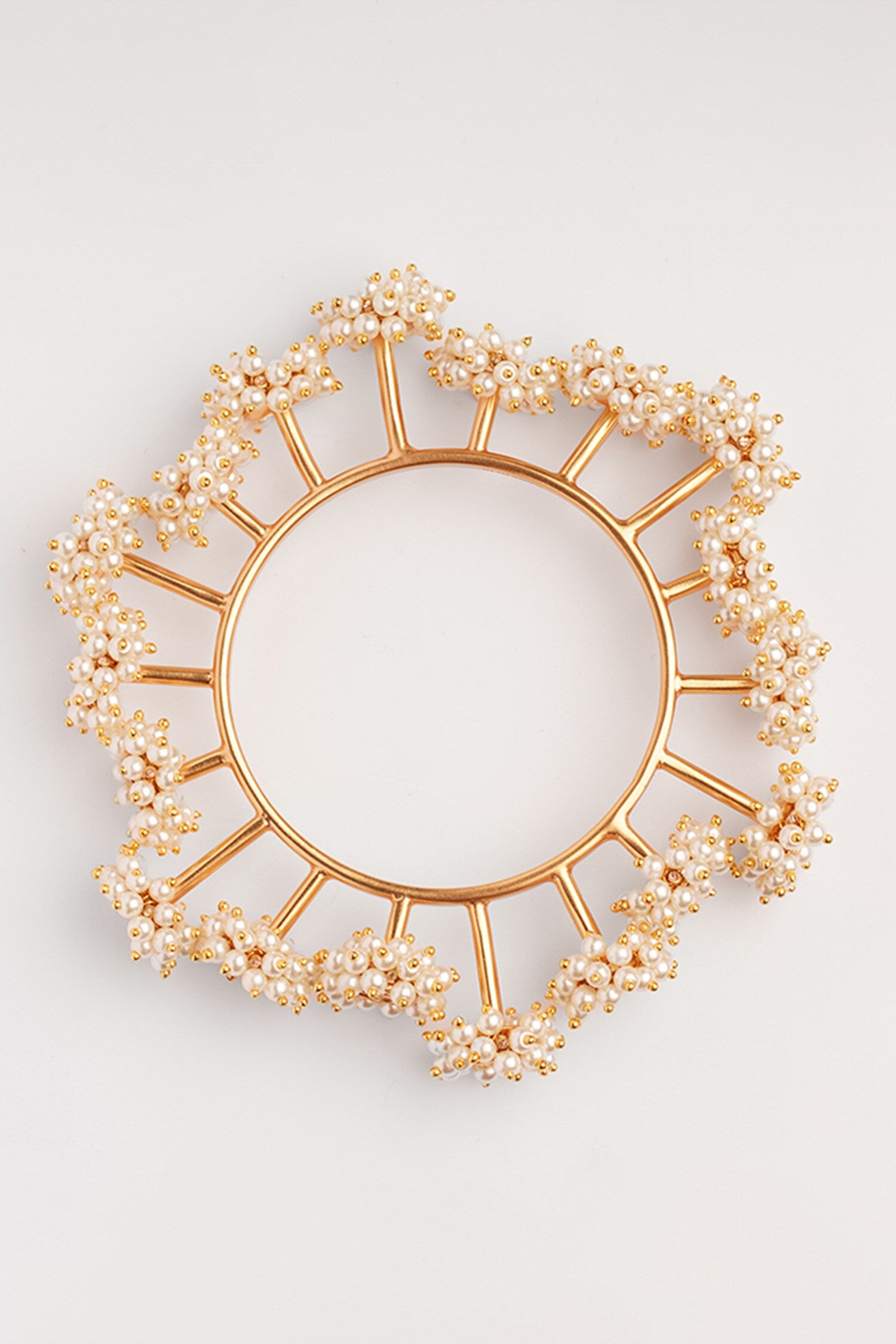 Pearls Embellished Bangle 