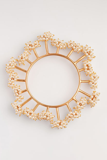 Pearls Embellished Bangle 