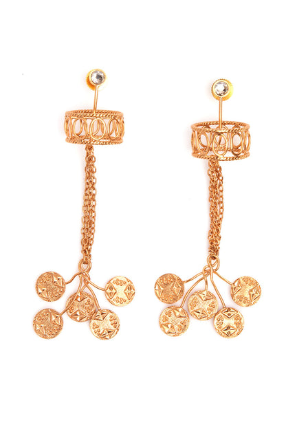 Pharoah Queens Chain Tassel Earrings 