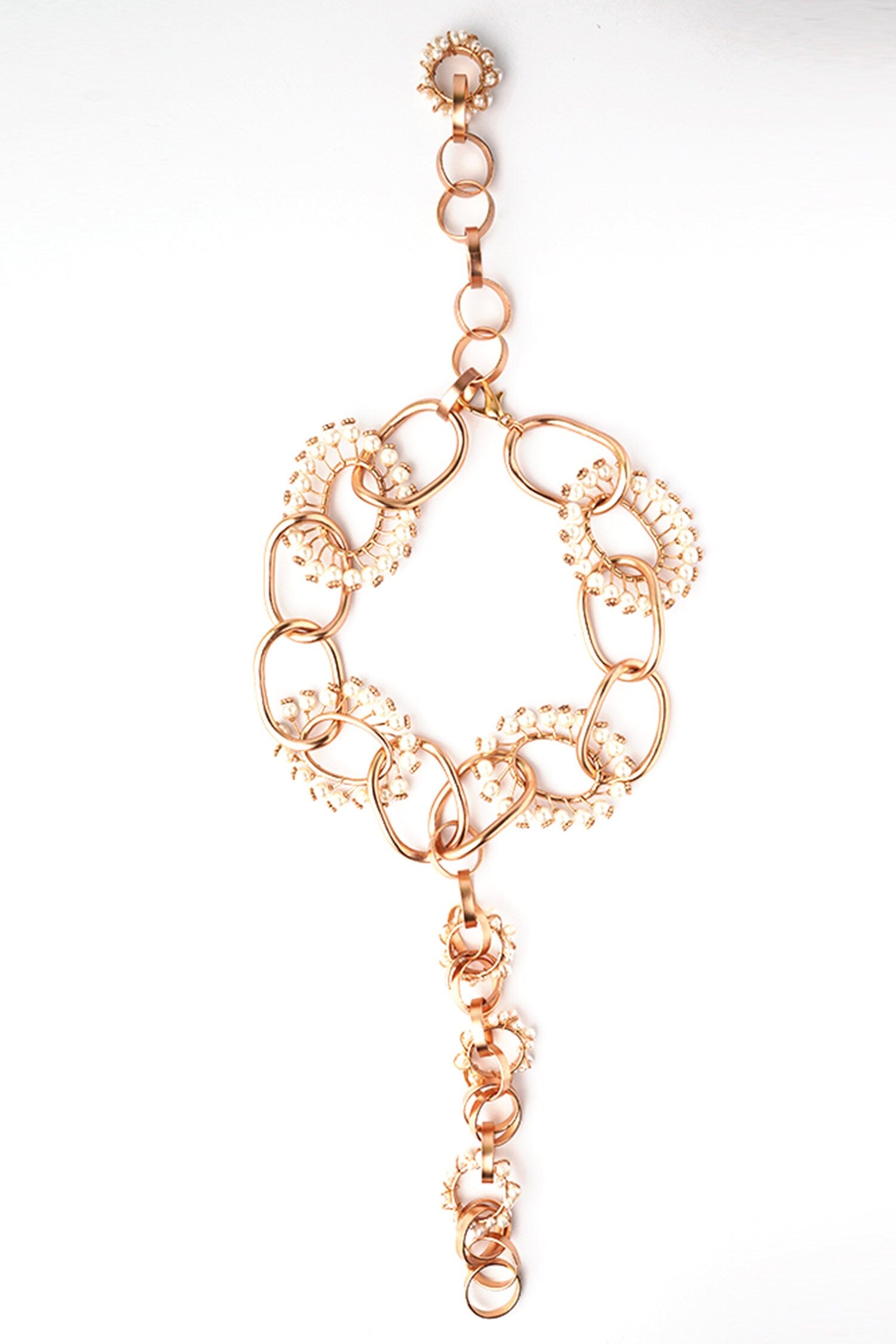Neutron Loop Pearls Chain-Link Necklace 