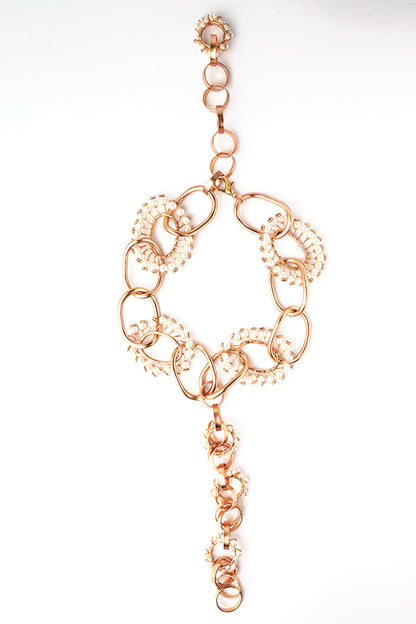 Neutron Loop Pearls Chain-Link Necklace 