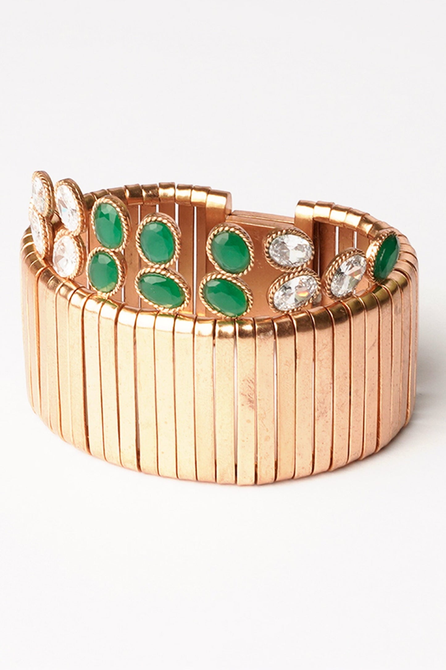 Cosmic Crown Embellished Ribbon Cuff 