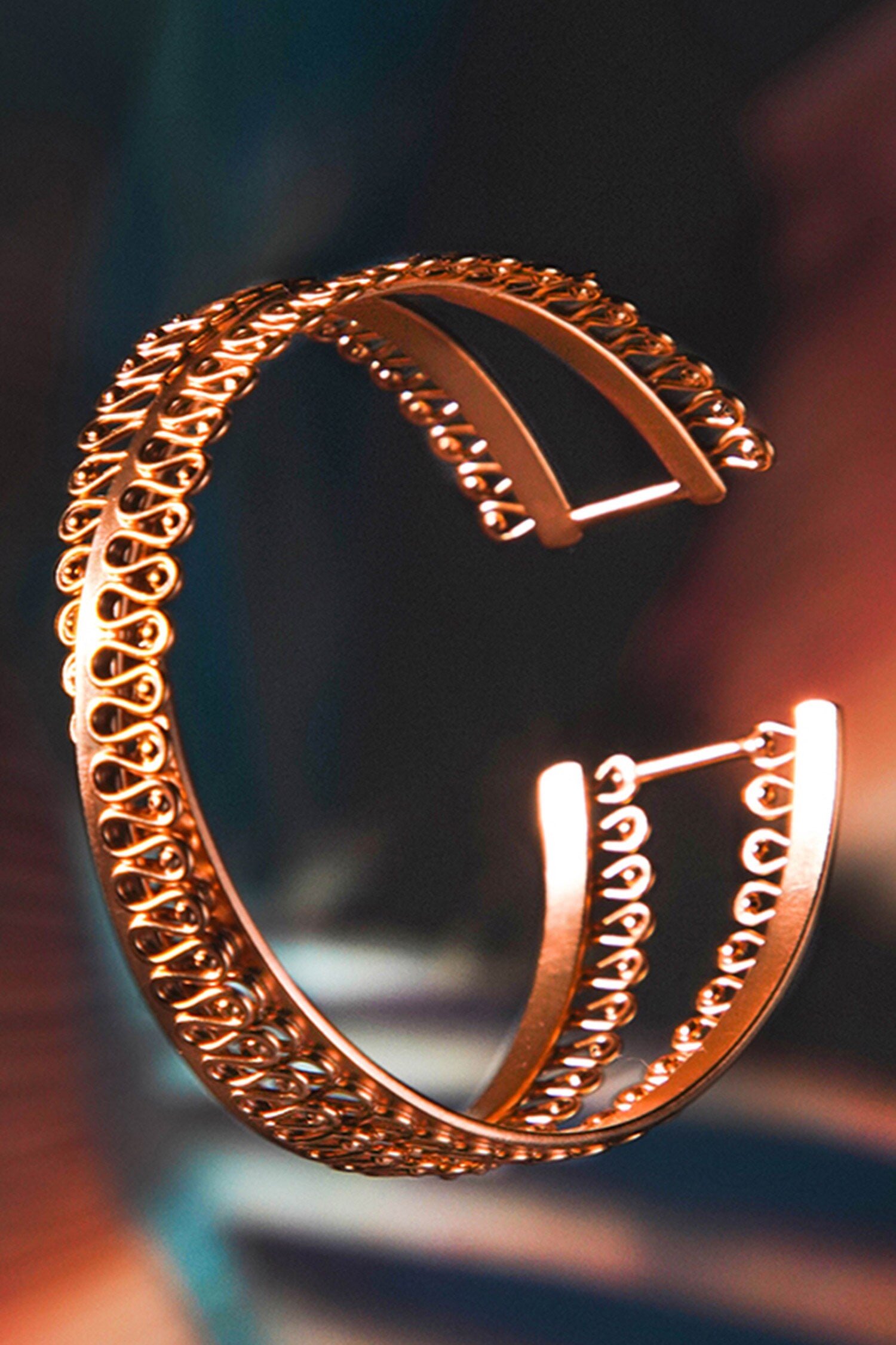 Sand Dunes Wire Cuff Bracelet 