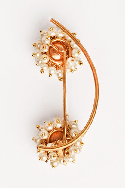 Pearl Bunch Embellished Ear Cuff 