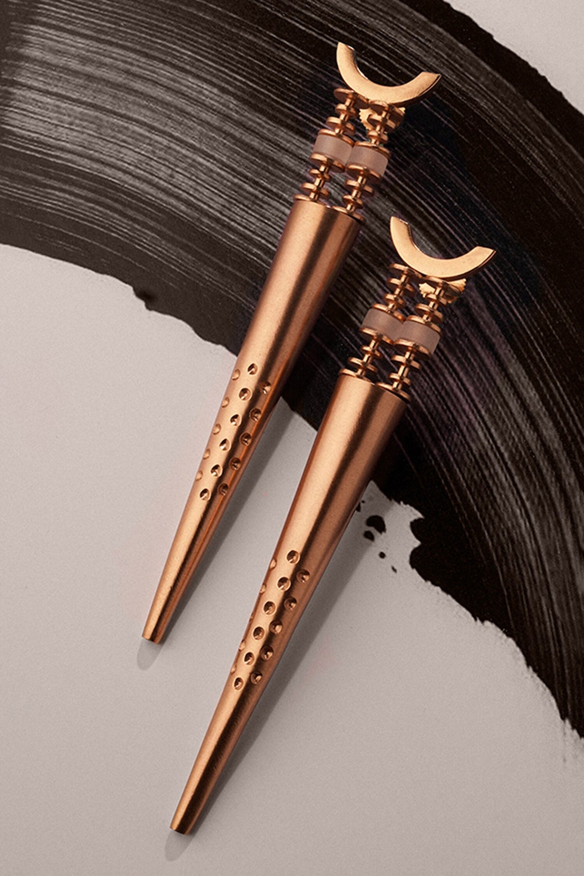 Piercing Night Spike Carved Earrings 