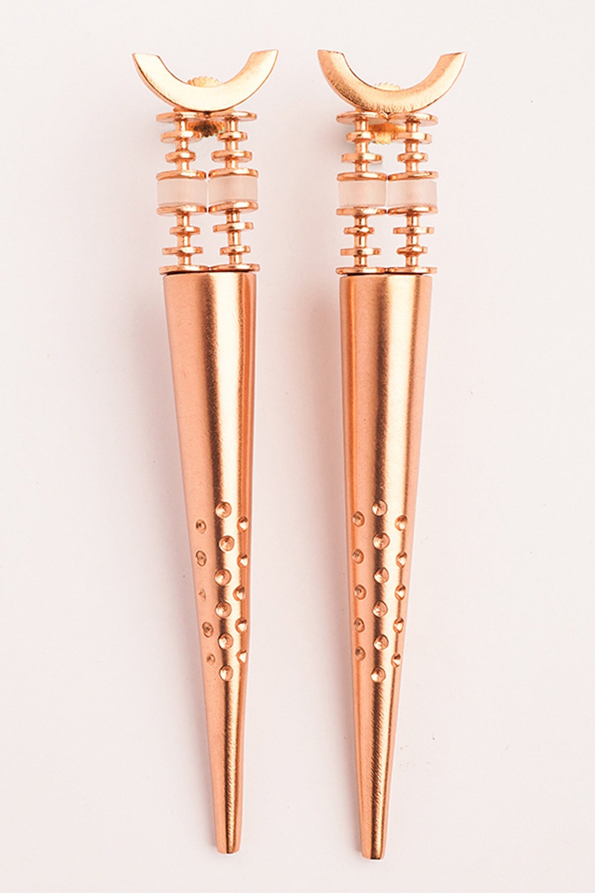 Piercing Night Spike Carved Earrings 