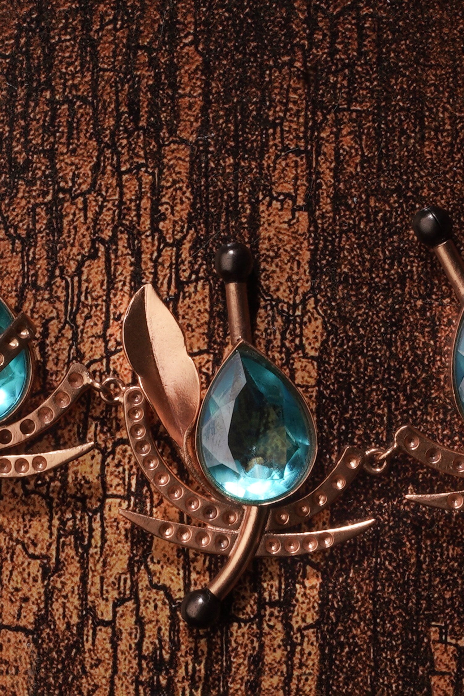 Swan Lake Gilded Gemstone Embellished Necklace 