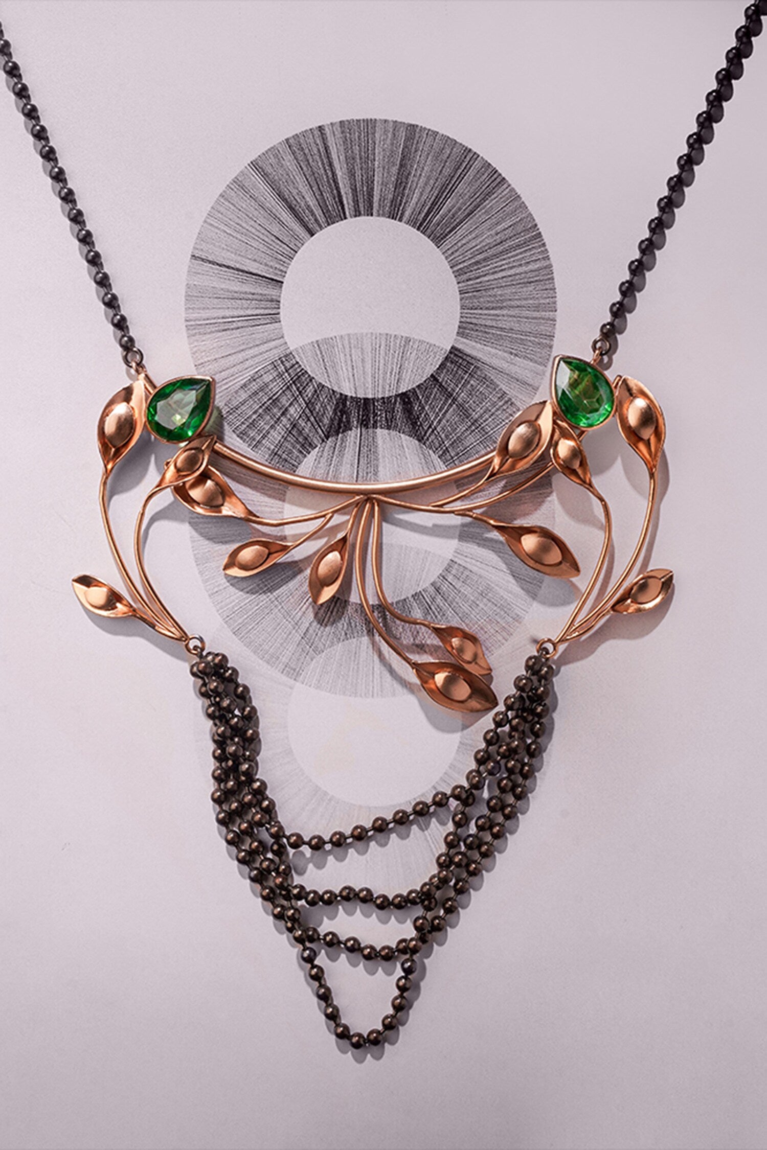 Ivys Lament Bead Embellished Pendant Necklace 