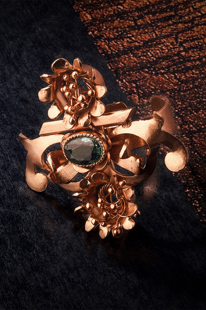 Piscean Flame Carved Ring 
