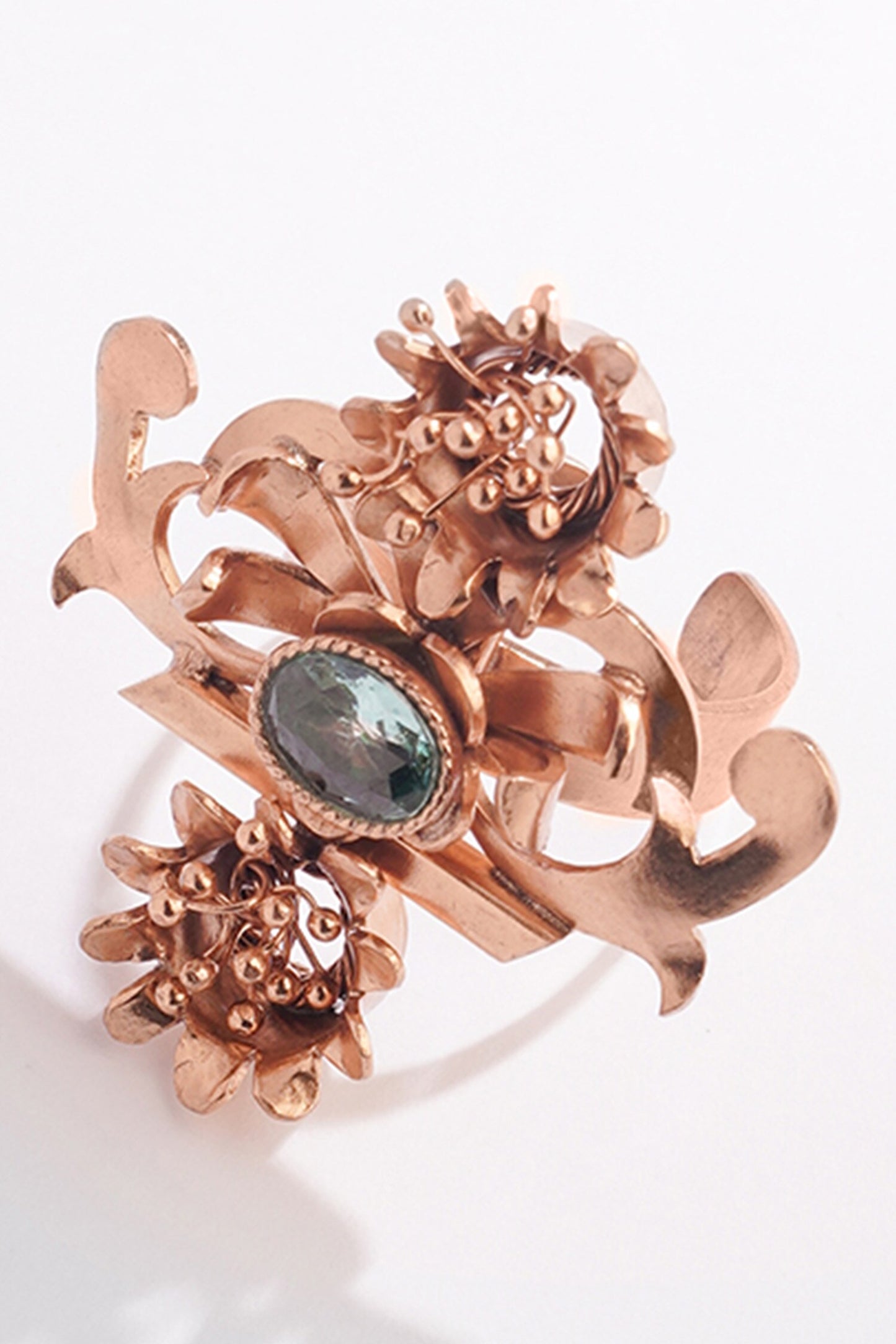Piscean Flame Carved Ring 