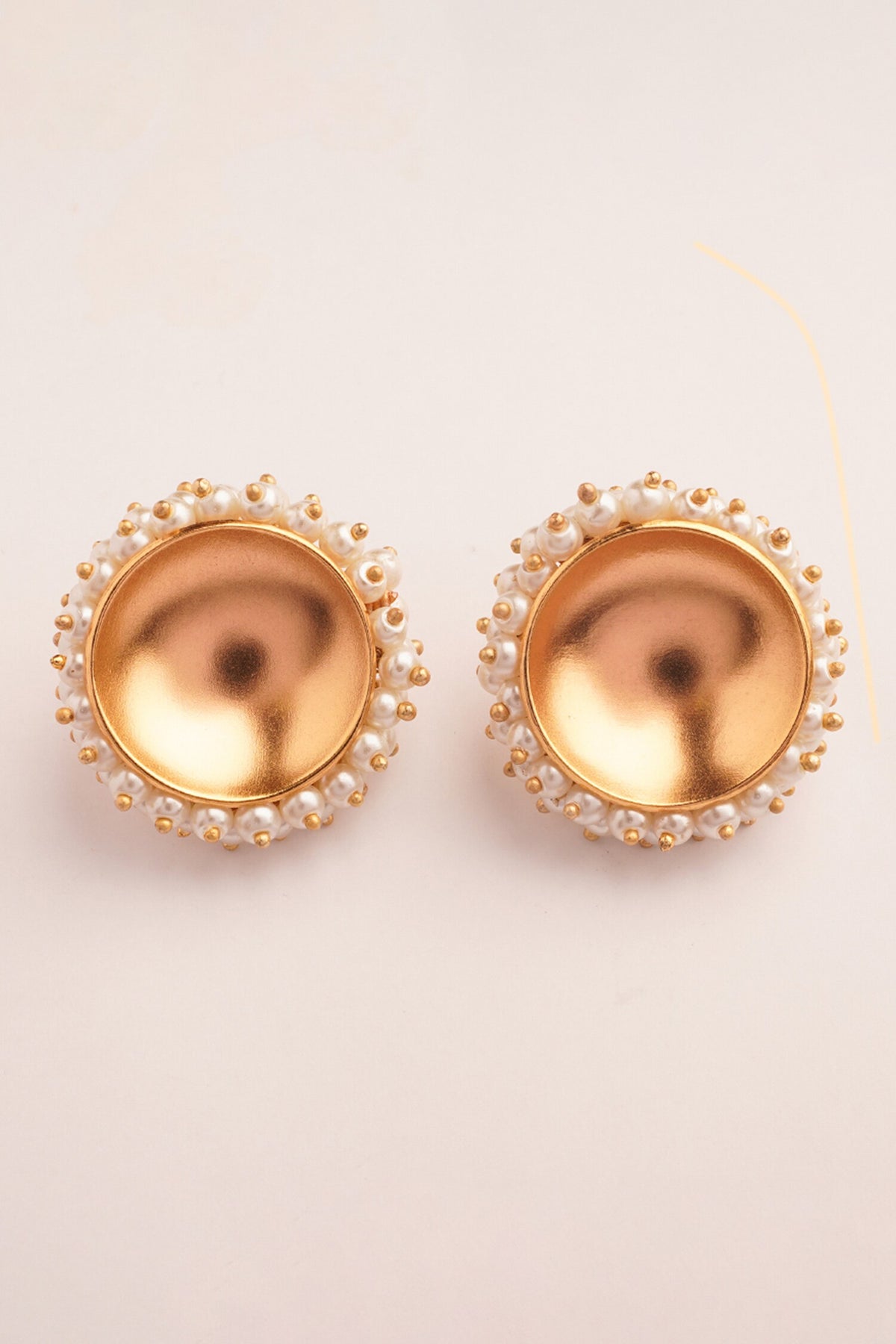 Deity Jhallar Pearl Embellished Earrings 