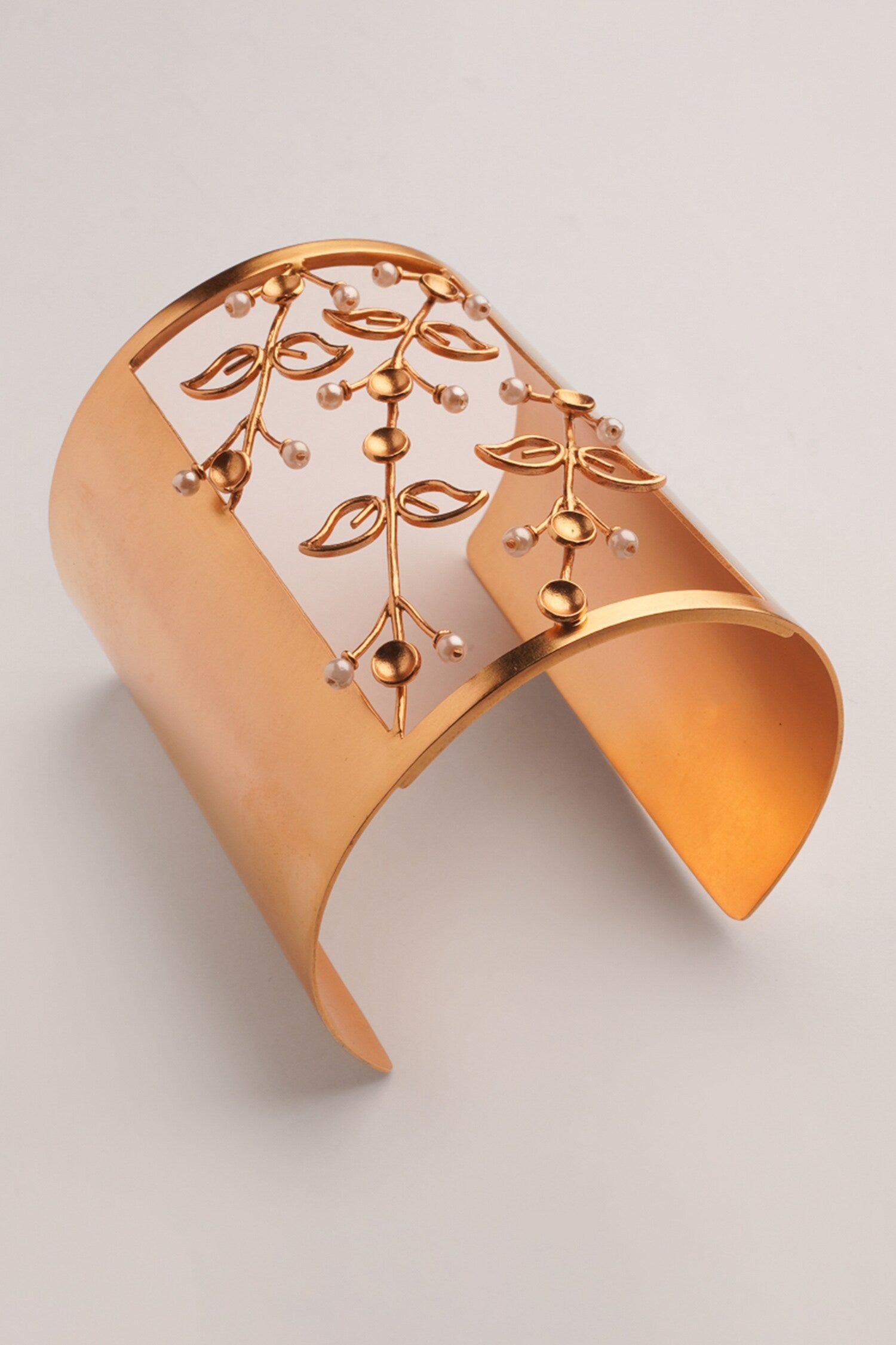 Fern Carved Cutwork Cuff 