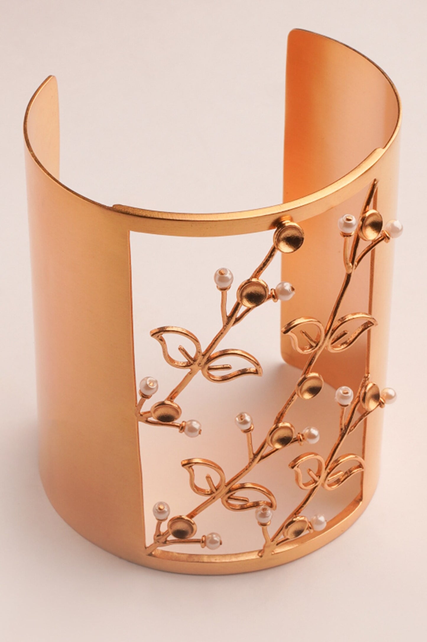 Fern Carved Cutwork Cuff 