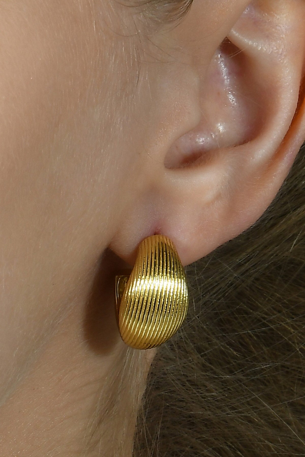 Pratapgari Striated Mini Hoops 