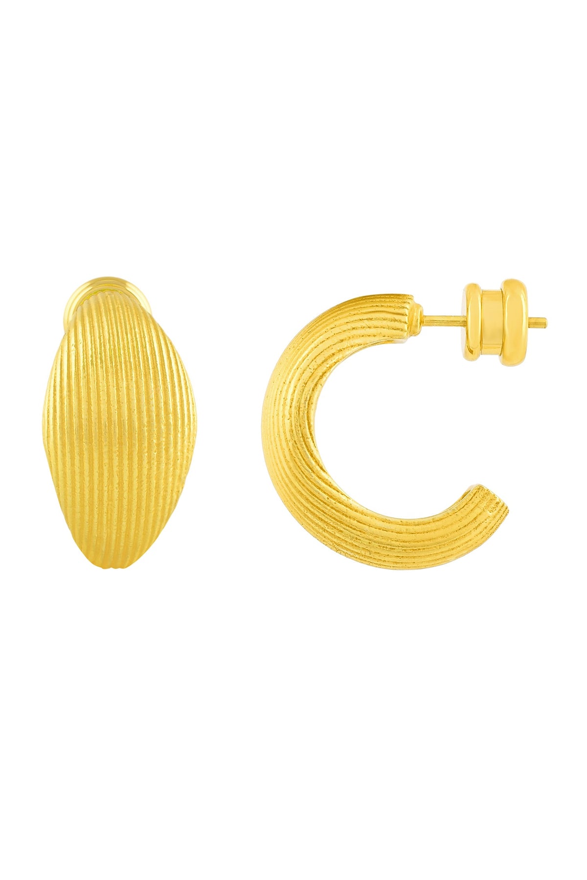 Pratapgari Striated Mini Hoops 