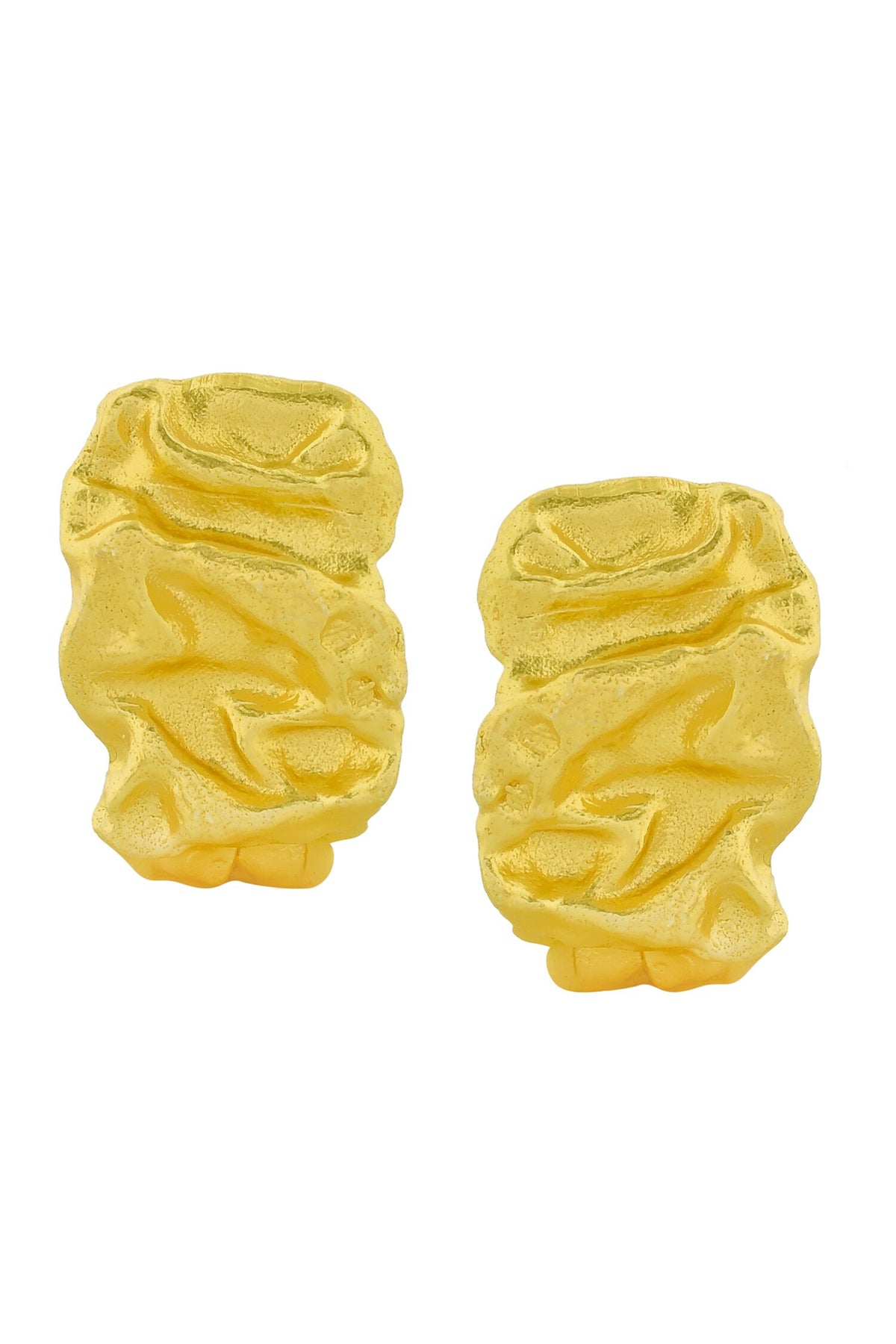 Chunky Crumpled Molten Hoops 